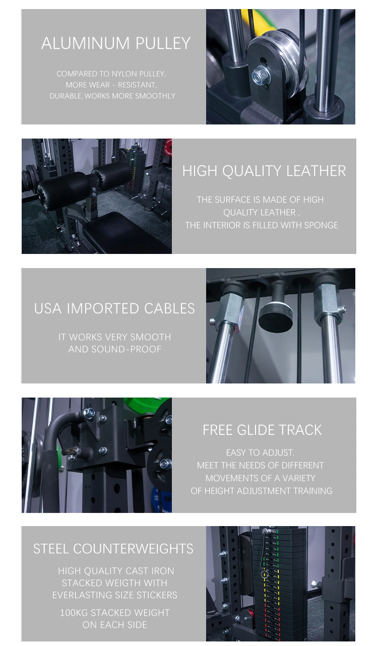 Factory Wholesale Multi Function Staion Strength Training Squat Power Rack for Gym