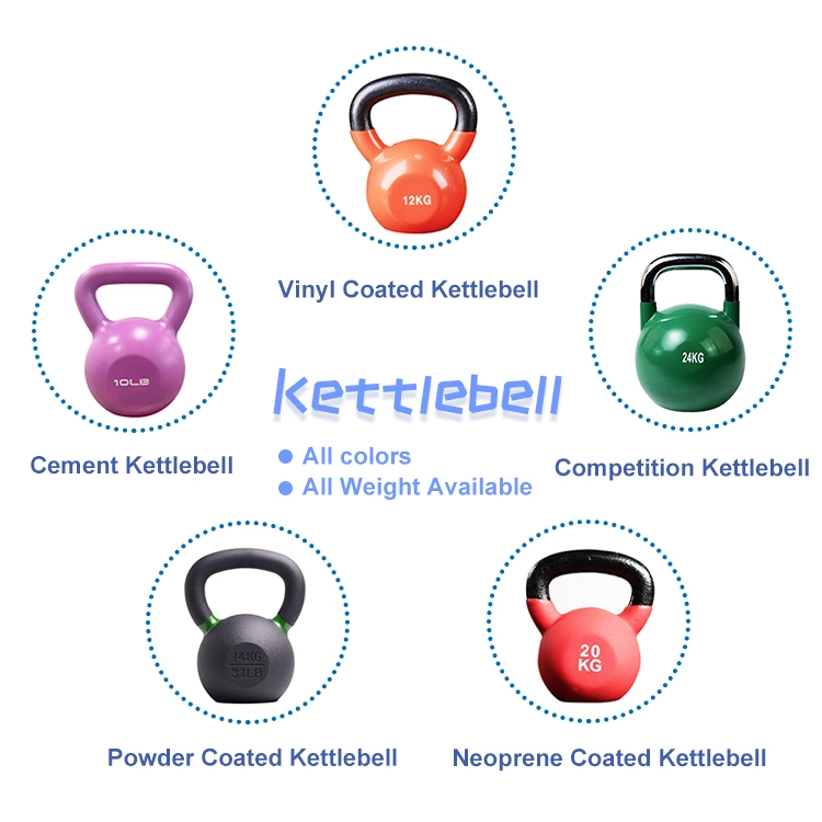 Colored Power Training Steel Competition Kettlebell