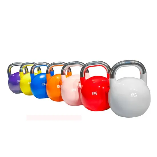 Color Steel Competitive Kettlebell Competition Kettlebell Rack Set Personal Training Equipment 