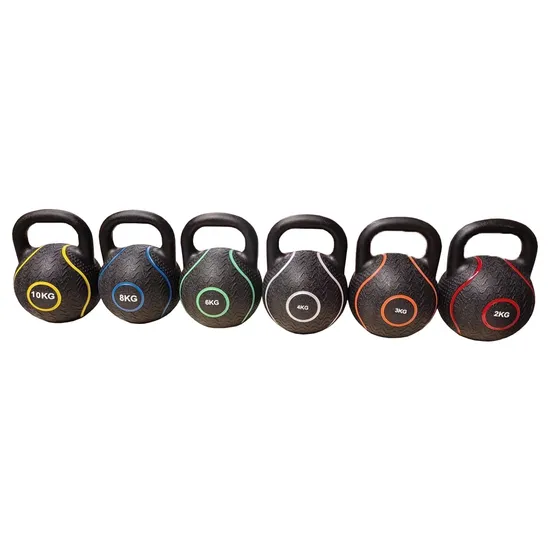 New Rubber Kettlebell for Versatile Home Gym Fitness Training 