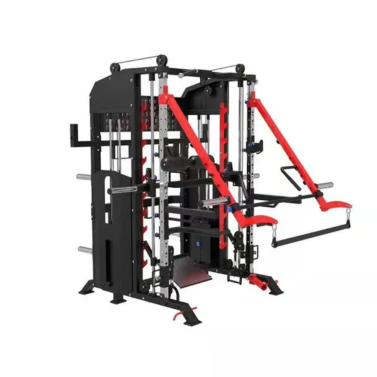 Strength Fitness Equipment Training Commercial Multi Function Smith Machine Power Rack Gym Machine 