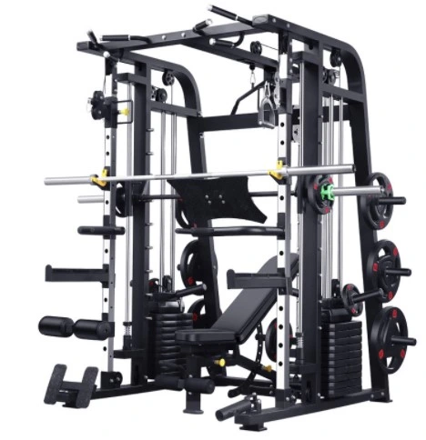 Multi Functional Smith Machine Gym Squat Rack for Home Exercise