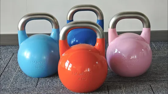 Durable Cast Iron Competition Kettlebells for Gym and Home Workouts 