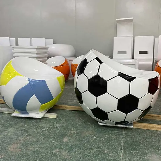 Custom Made Outdoor Fiberglass Public Work Sitting Gym Garden Park Bench 