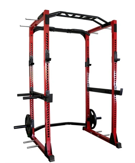 Gym Exercise Fitness Station Equipment Smith Machine Multi Functional Full Standing Weightlifting Cages Home Weight Cage Steering Squat Power Rack with J Hook