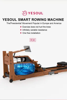 Wood Water Rowing Machine/Fitness Cardio Silent Equipment