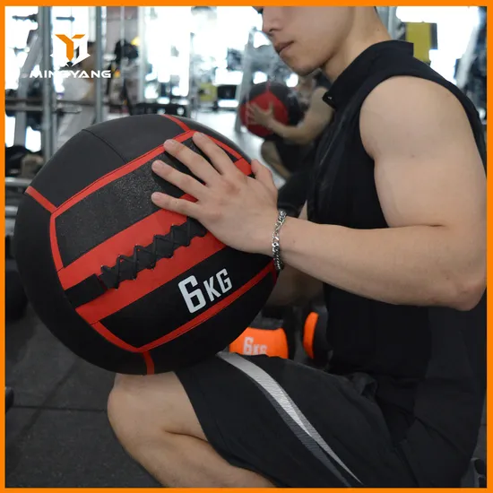 Durable PU Leather Home Gym Soft Medicine Wall Ball for Training 