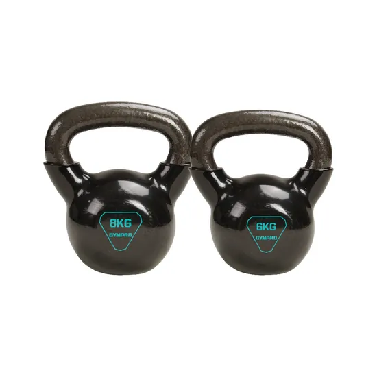 Manufacture Wholesale Gym Fitness Vinyl Coated Kettlebells Color Vinyl Kettlebell Set 